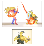 2boys artist:ssshuckle gill oro street_fighter // 2287x2373 // 1.4MB