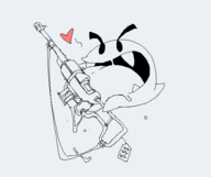 artist:grey boo ghost gun licking saliva super_mario tongue // 572x479 // 10KB