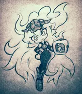 1girl artist:inawon granblue_fantasy long_hair medusa medusa_(granblue_fantasy) snake traditional_medium // 1317x1500 // 2.9MB