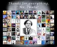 3ds angel balloon_fight balloon_fighter brain_age coffee collaboration donkey_kong donkey_kong_(series) earthbound finished_collab heaven iwata kirby kirby_(series) lucas luigi mario mother_(series) mother_3 ness pichu pikachu pokemon satoru_iwata // 2560x2133 // 844KB