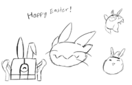 animal_ears artist:bad-draw bunny devilite easter_themed scuttlebot snipe spiral_knights // 1200x778 // 231KB