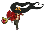 1girl artist:2x ashley colored cosplay dante devil_may_cry loli wand warioware // 1577x1080 // 295KB