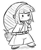 1girl artist:pogeaux ice_cream pocky pocky_&_rocky // 1026x1257 // 254KB