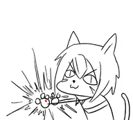 cat final_fantasy laser laser_dot mithra // 750x680 // 90KB