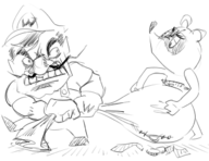 animal_crossing crossover money money_bag super_mario tom_nook wario // 649x500 // 127KB