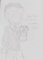 infinity_gauntlet lucas_baker marvel resident_evil resident_evil_7 text traditional_medium // 1291x1781 // 108KB