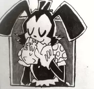 artist:boneax ink_drawing monochrome parody sonic_(series) teacup traditional_medium vanilla_the_rabbit // 1010x956 // 739KB