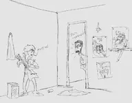 edgy guitar parody persona persona_(series) persona_4_arena sho sho_minazuki // 1200x936 // 172KB