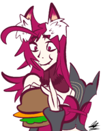 7th_dragon 7th_dragon_3 artist:nickmaycry burger colored monster_girl rune_knight // 1000x1300 // 48KB