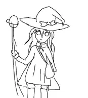 1girl artist:unknown doodle little_witch_nobeta nobeta // 676x748 // 79KB