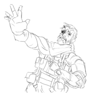 artist:john_doe big_boss metal_gear_solid mgsv parody punished_snake reaction_image spongebob_squarepants // 628x621 // 158KB