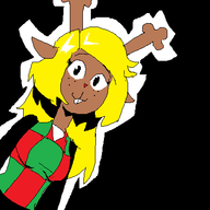 1girl artist:2hufag deltarune furry noelle_holiday // 400x400 // 15KB