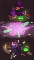 1girl artist:unknown colored comic explosion hat morgan_(stardew_valley) stardew_valley transformation // 1080x1920 // 1.2MB