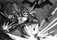 artist:danmit cart dinosaur dinosaurs donkey_kong donkey_kong_(series) lasers // 874x620 // 298KB