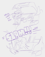 1boy artist:jakeycakes car super_mario vehicle waluigi // 1923x2435 // 691KB