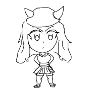 1girl artist:unknown chibi hat pokemon serena // 671x610 // 28KB