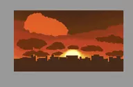 artist:mothimas background clouds colored iji sun sunset wip // 1494x983 // 530KB