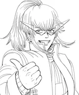 flynn shin_megami_tensei shin_megami_tensei_iv sunglasses thumbs_up // 800x960 // 313KB