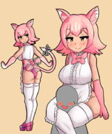 1girl artist:unknown colored female kemono_friends leg_choke peach_panther // 765x913 // 534KB