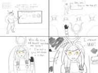 1girl artist:unknown comic hathor loincloth minotaur shin_megami_tensei text // 2900x2160 // 1.6MB