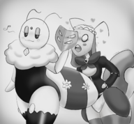 2girls artist:skiffle_bop bug_fables mask queen_bianca queen_elizant_ii // 1300x1207 // 530KB