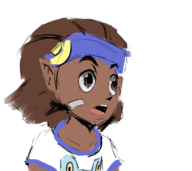 1boy artist:justdavefnd bandaid brown_eyes brown_hair colored dark_skin pokemon pokemon_masters trainer_class youngster // 1800x1600 // 775KB