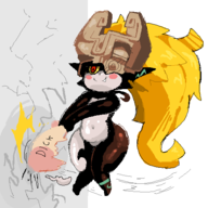 artist:bacon handjob imp midna penis the_legend_of_zelda thick_thighs twilight_princess wide_hips // 500x500 // 29KB