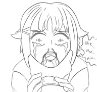 artist:punished_vporeon blood idolm@ster sachiko_koshimizu strangling tears text // 2000x1900 // 596KB