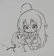 1girl artist:paintfag idolm@ster mario snowman super_mario syoko_hoshi traditional_medium // 1643x1716 // 576KB