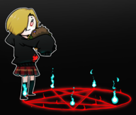 1girl artist:unknown idolm@ster koume_shirasaka kuriboh pentagram yu-gi-oh! // 1513x1285 // 527KB