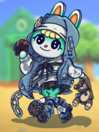 1boy animal_crossing artist:wheyzardo bridget cosplay guilty_gear sasha // 1500x2000 // 1.3MB