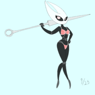 1girl artist:unknown hollow_knight hornet insect_girl needle silksong underwear // 3000x3000 // 876KB