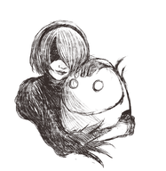 blindfold hugging machine nier nier_automata sephicent13 stubby yorha_no._2_type_b // 1738x1782 // 1.9MB