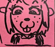 1girl artist:unknown deltarune furry noelle_holiday traditional_medium // 1644x1409 // 635KB