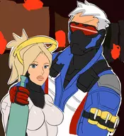 1boy 1girl 4chan angela_ziegler blizzard jack_morrison meme mercy overwatch parody soldier_76 // 404x442 // 53KB