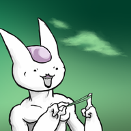 aiming artist:unknown battle_cats blue colored dragon_ball evangelist_cat frieza open_mouth parody rubber_band smile smiling // 1000x1000 // 516KB