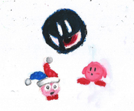colored kirby kirby_(series) magolor marx pastel_drawing traditional_medium // 982x814 // 587KB