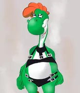 colored fat lingerie super_mario super_mario_world yoshi // 1860x2181 // 512KB