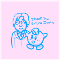 iwata kirby kirby_(series) nintendo satoru_iwata text // 400x400 // 45KB