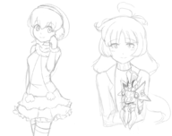 2girls ami_kawamura danball_senki haruka_oozora tagme // 1057x837 // 255KB