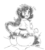 1girl artist:skiffle_bop ass buttjob filia skullgirls // 1000x1116 // 393KB