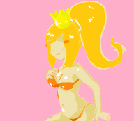4chan april_fools bikini cleavage not_vidya princess team_peanut_butter // 614x555 // 40KB