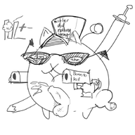 battle_cats foreskin gun hat meme penis sunglasses // 900x900 // 242KB