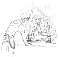 blazblue hazama mirror monochrome reflection yuuki_terumi // 1738x1664 // 407KB