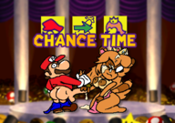 1boy 1girl artist:unknown ass_focus breasts cum cum_on_face cumshot eye_closed female huge_breasts mario mario_party meme nintendo peach super_mario tanooki tax_queen // 474x333 // 187KB