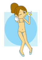 1girl artist:unknown bikini fan_club_girl rhythm_heaven // 1500x2100 // 248KB