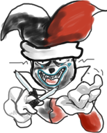 black_eyes colored final_fantasy final_fantasy_tactics_advance gloves hat jester_hat juggler knife moogle weapon // 320x399 // 112KB