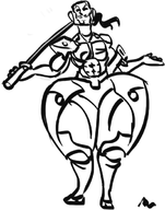 huge jetstream_sam metal_gear_rising metal_gear_solid revengeance sam samuel_rodrigues thighs // 481x611 // 96KB