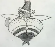 1girl artist:billyfutureboy ass betilla fairy rayman_(series) traditional_medium // 2523x2151 // 2.8MB