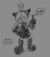 1girl artist:wapcum beta middle_finger super_mario text wapeach // 3702x4250 // 1.9MB